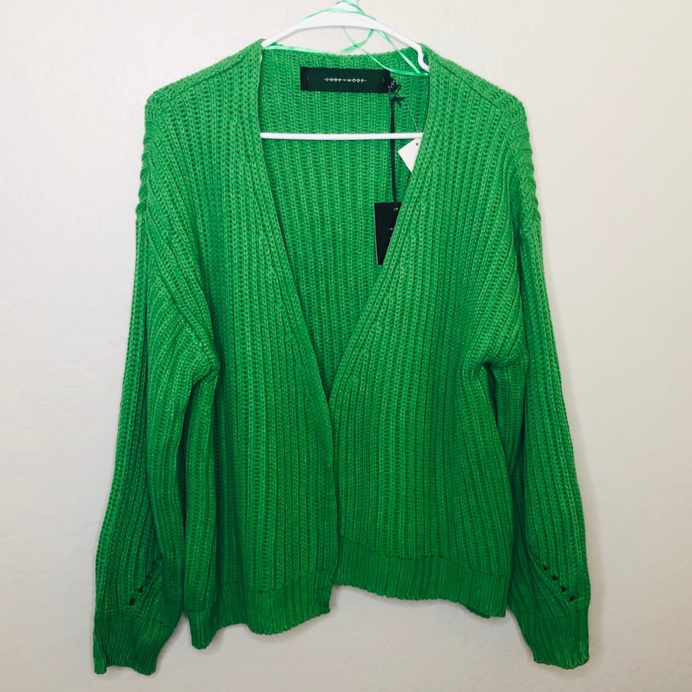 Code x Mode Open Front Long Dolman Sleeve Cardigan